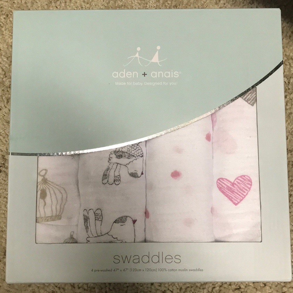 Aden + Anais swaddles